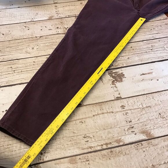 Vintage Wrangler Womens High Waisted Burgundy Plum “Mom” Jeans Size 16 (31/31) - Picture 11 of 16